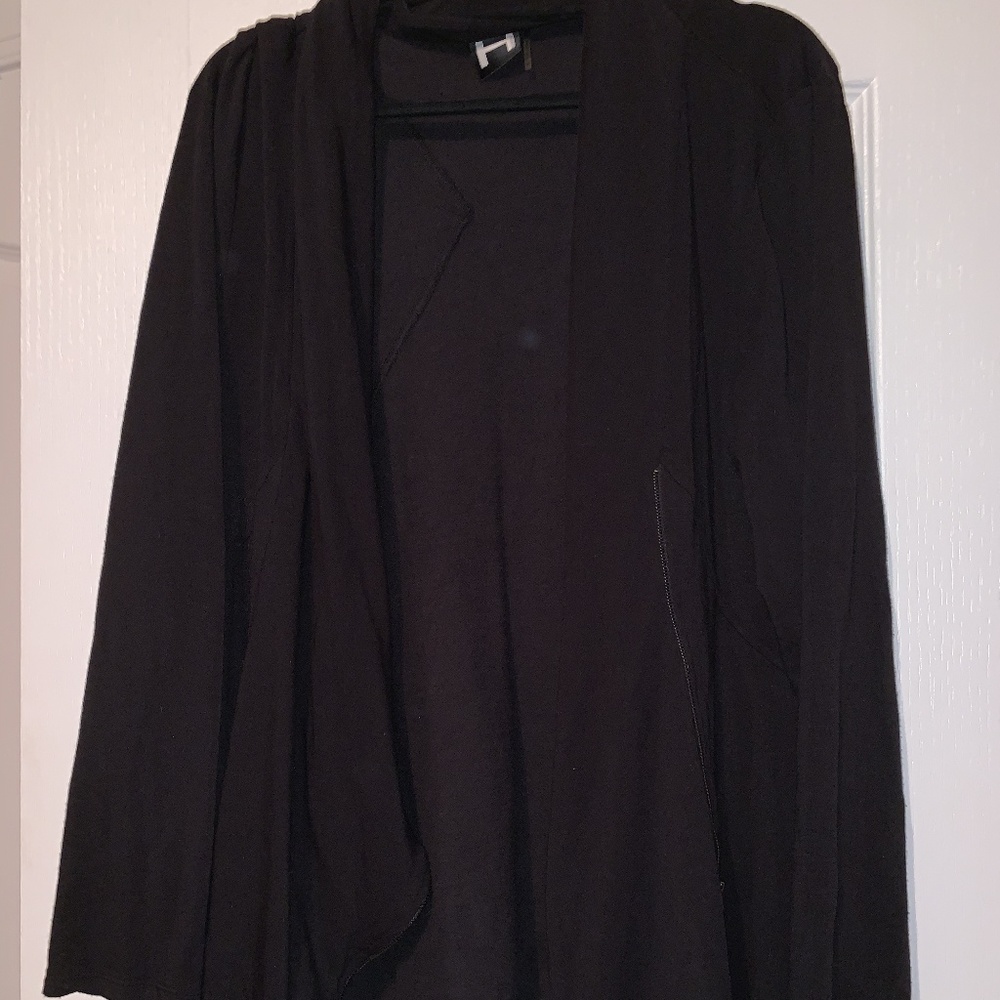 H BY BORDEAUX ASYMMETRICAL ZIP JACKET